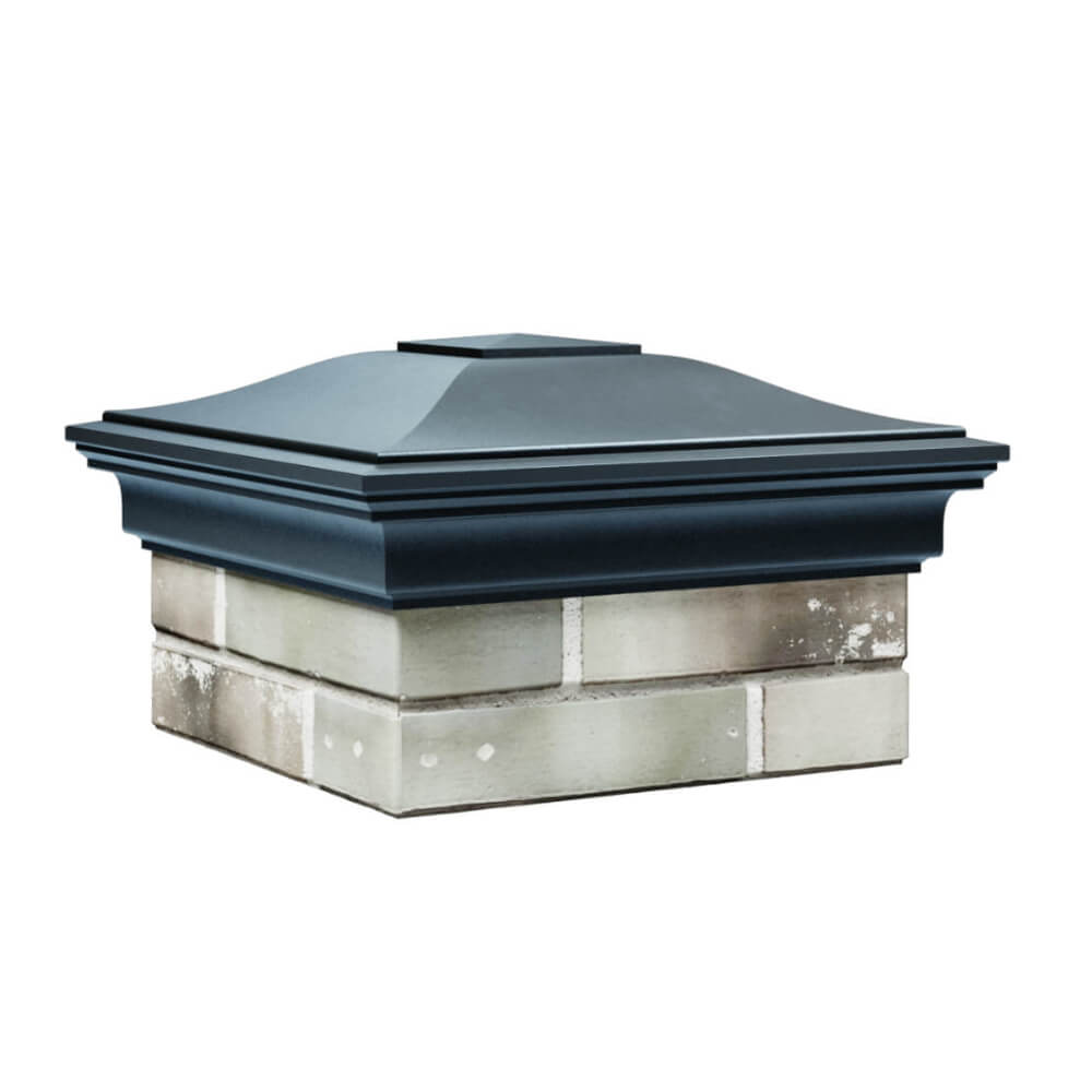 Колпак Zking Монблан Серый на столб 1.5х1.5 еврокирпича 0.7НФ (355х355мм) в Клину фото