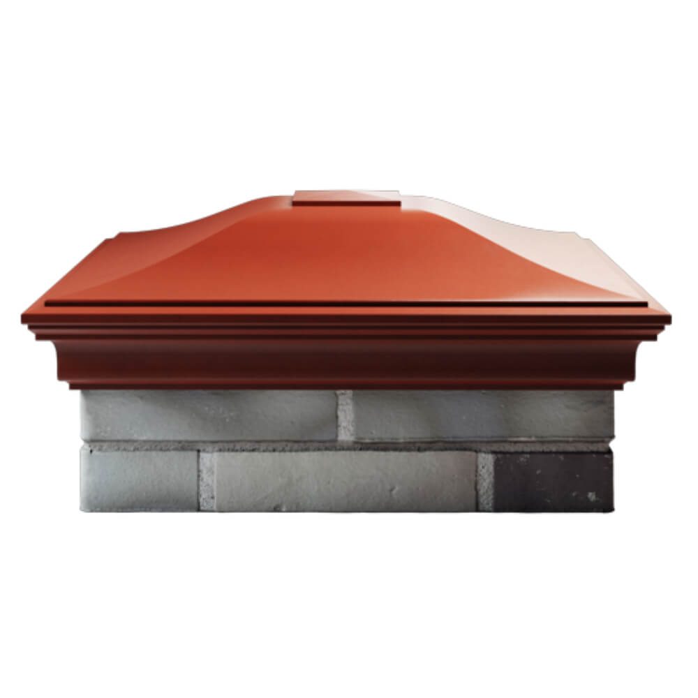 Колпак Zking Монблан Красный на столб 2х2 кирпича (515х515мм) в Клину фото