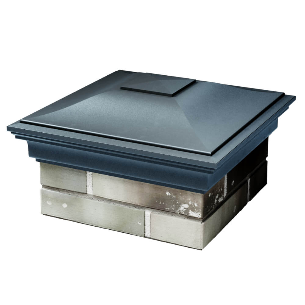 Колпак Zking Монблан Серый на столб 1.5х1.5 кирпича (385х385мм) в Клину фото