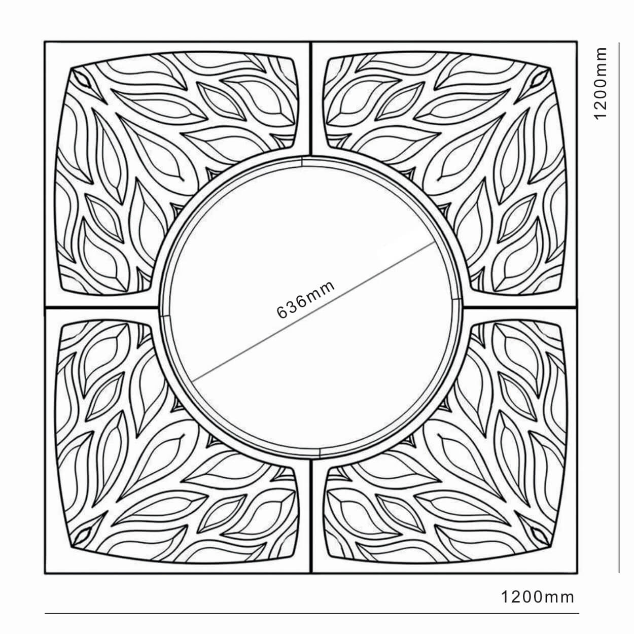 Приствольная решетка для дерева ZKING CRUST 1.2х1.2м Черная в Клину фото