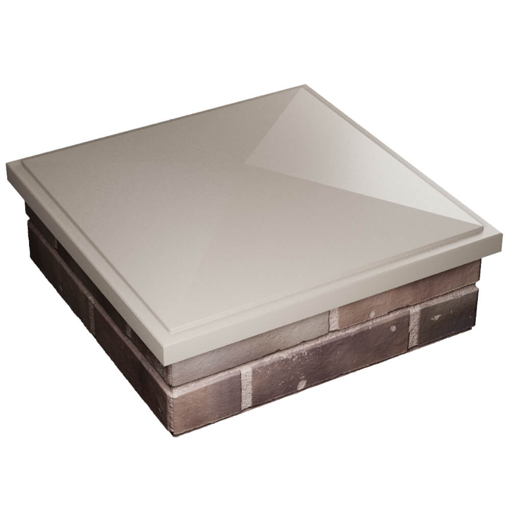 Колпак Zking БонаМоно Бежевый на столб 2х2 кирпича (515х515, 530х530мм) в Клину фото