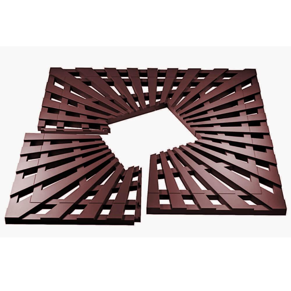 Приствольная решетка для дерева ZKING ATMOSPHERE 1.2х1.2м Коричневая в Клину фото