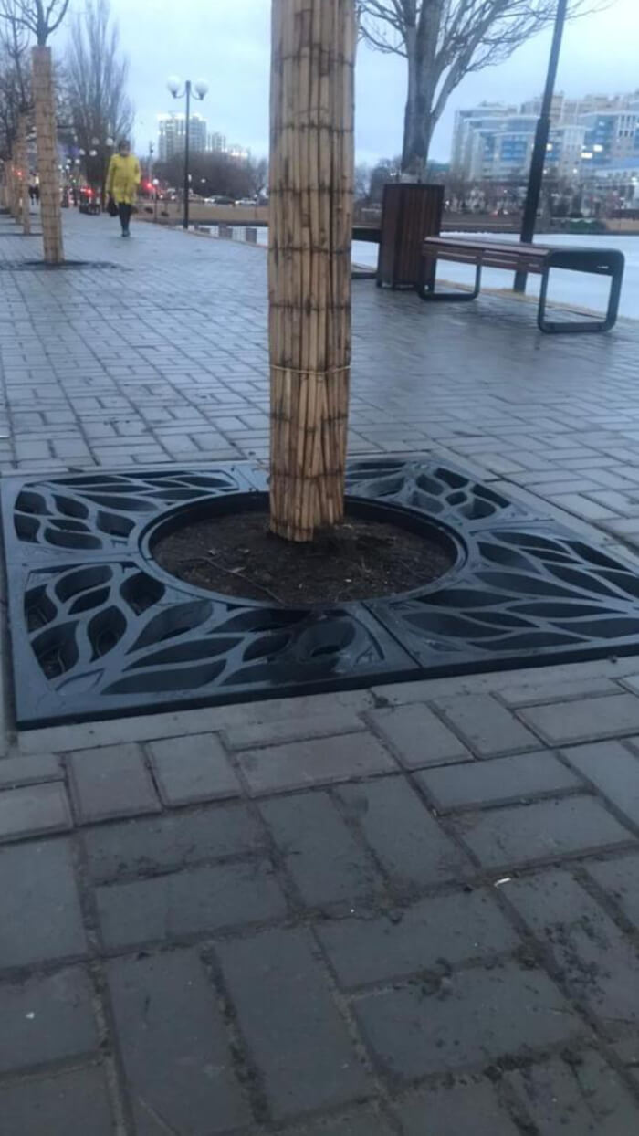 Приствольная решетка для дерева ZKING CRUST 1.2х1.2м Черная в Клину фото