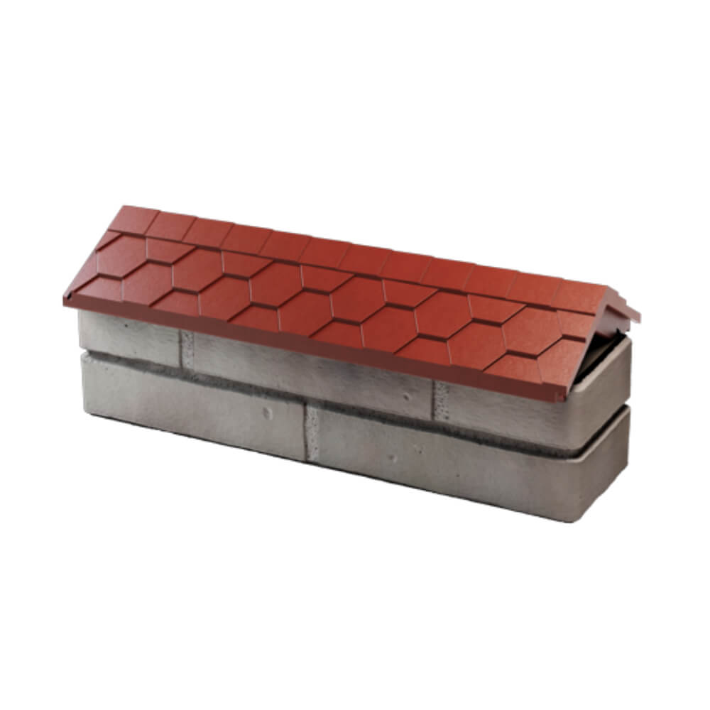 Парапет Zking Эверест Красный с посадкой на 0.5 кирпича (130мм) в Клину фото