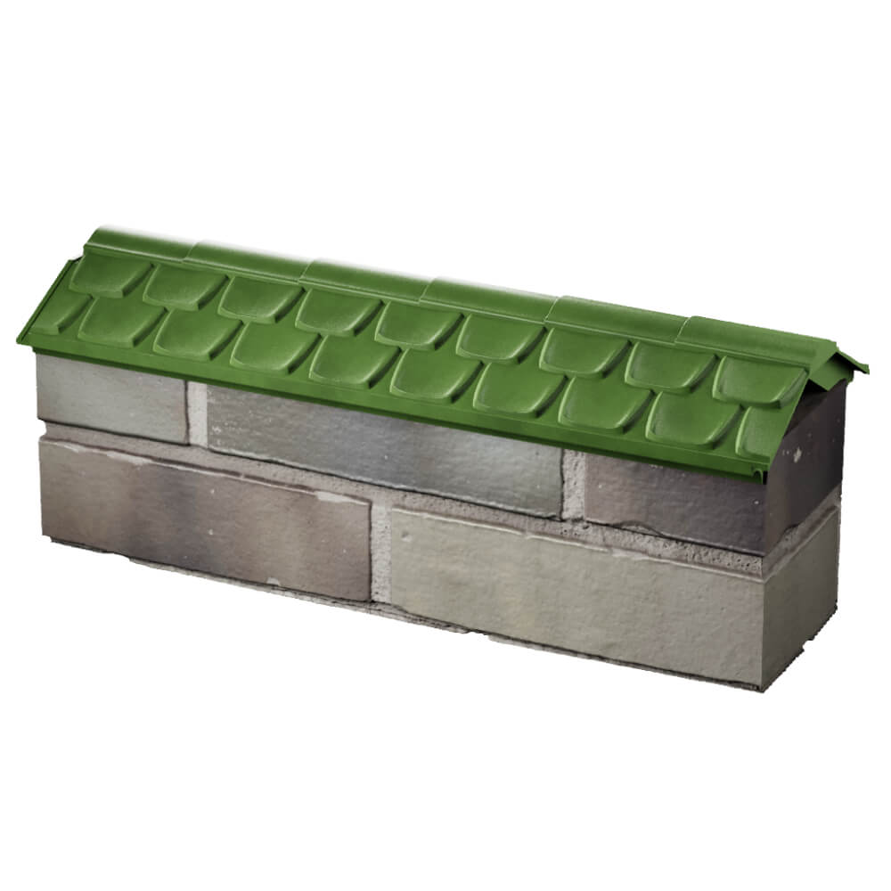 Парапет Zking Эльбрус Зеленый с посадкой на 0.5 кирпича (130мм) в Клину фото