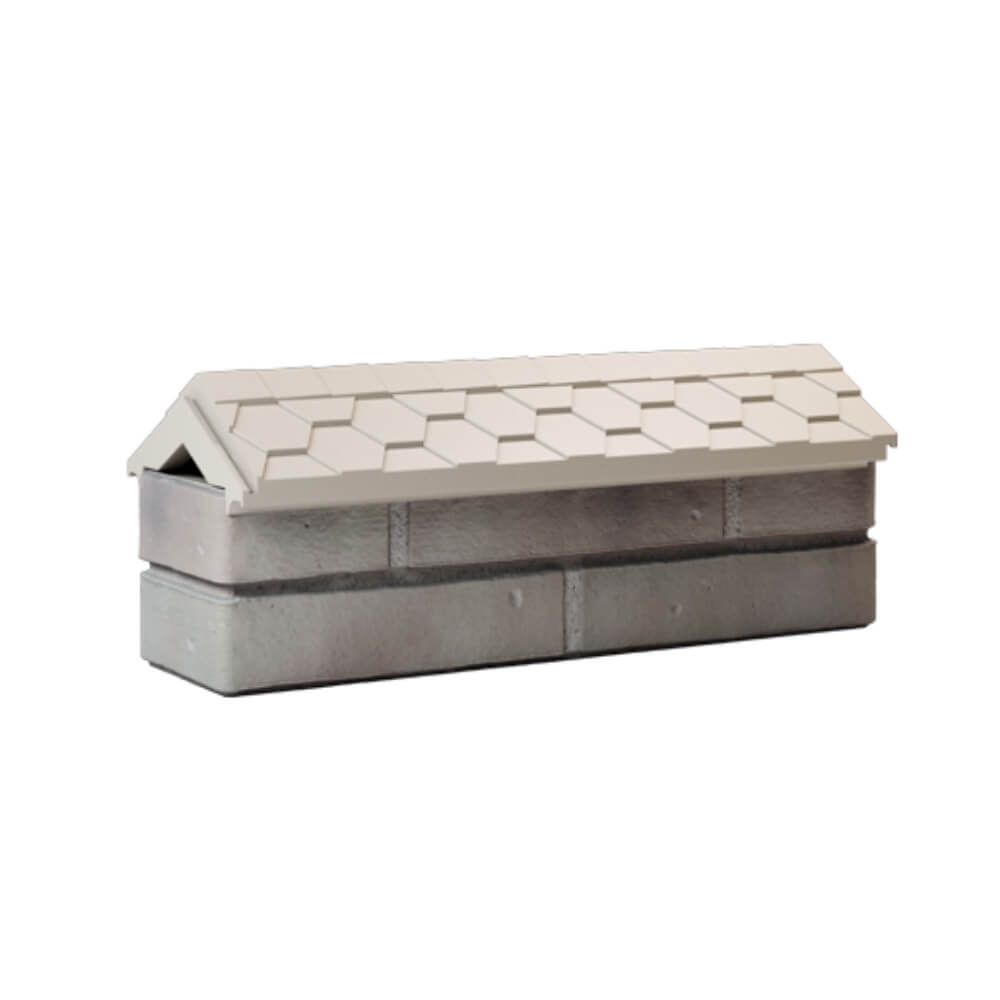 Парапет Zking Эверест Бежевый с посадкой на 0.5 кирпича (130мм) Клин фото