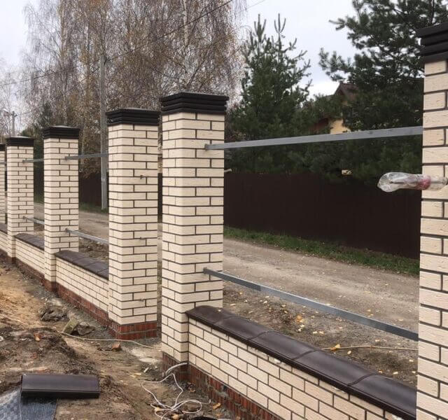 Колпак Zking Бона ХайТек Коричневый на столб 1.5х1.5 кирпича (385х385мм) в Клину фото