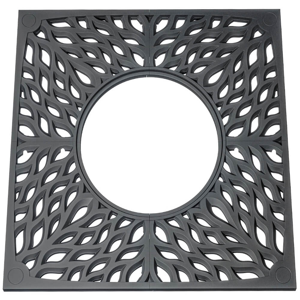 Приствольная решетка для дерева ZKING CRUST 2х2м Черная Клин фото