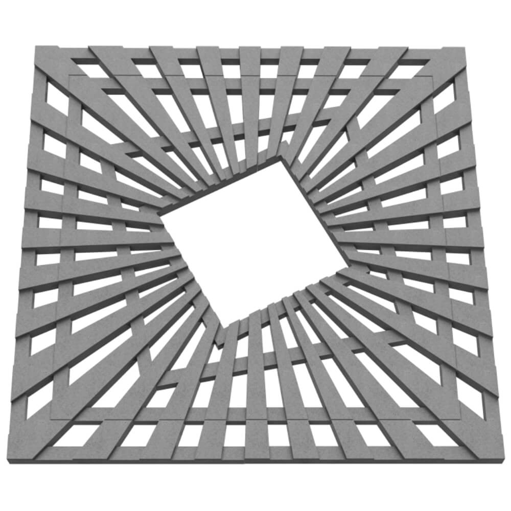 Приствольная решетка для дерева ZKING ATMOSPHERE 1.2х1.2м Серая в Клину фото