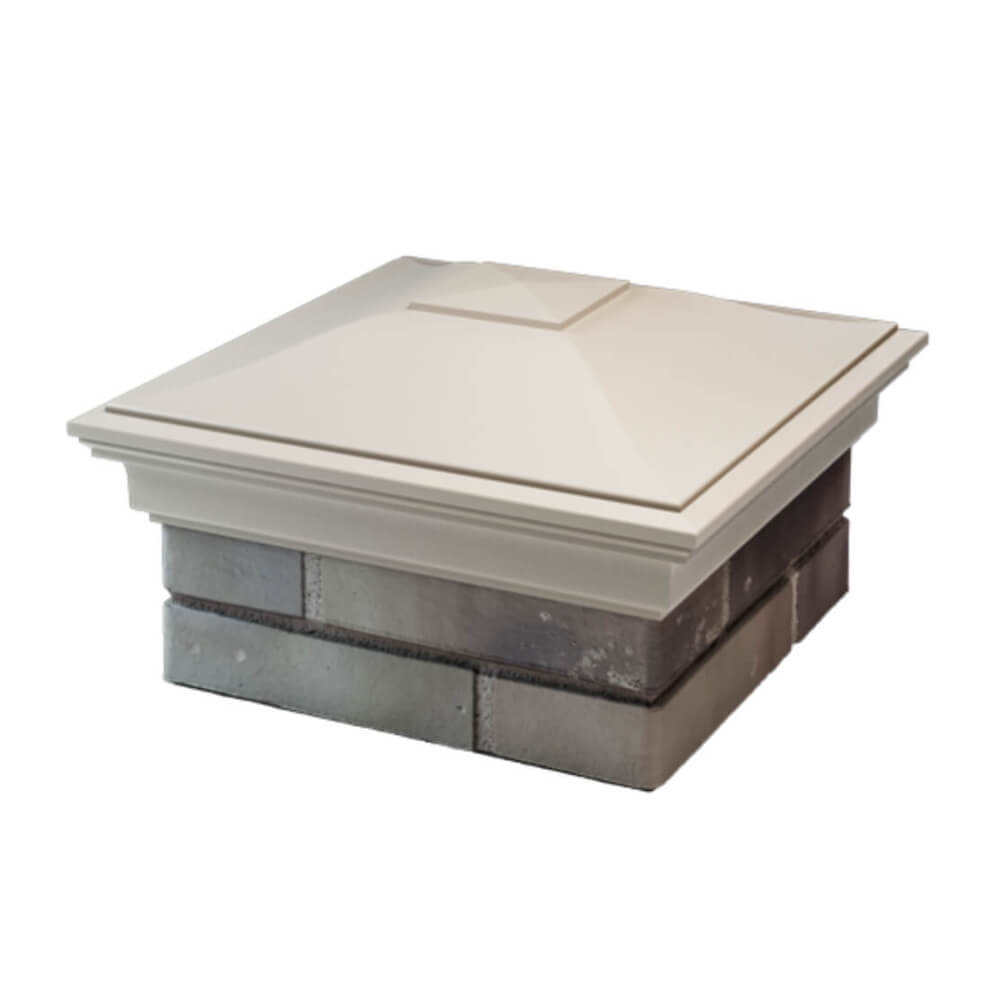 Колпак Zking Монблан Бежевый на столб 1.5х1.5 еврокирпича 0.7НФ (355х355мм) в Клину фото