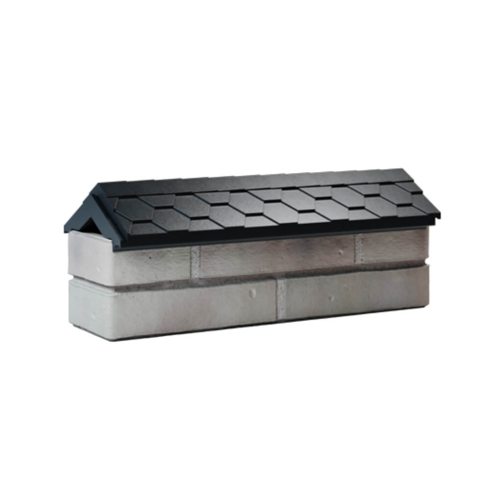 Парапет Zking Эверест Черный с посадкой на 0.5 кирпича (130мм) Клин фото