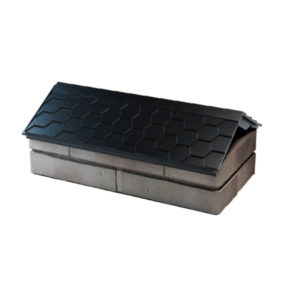 Парапет Zking Эверест Черный с посадкой на 1 кирпич (200/225/255мм) в Клину фото