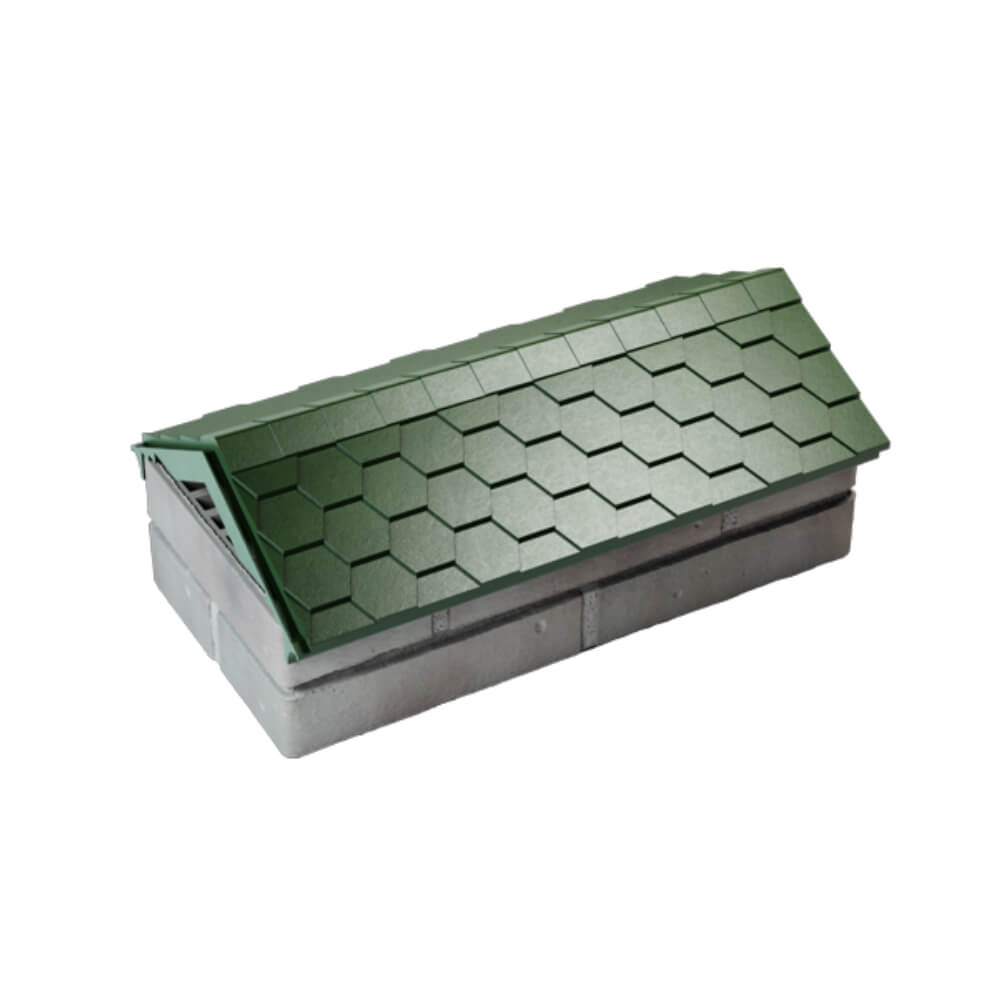 Парапет Zking Эверест Зеленый с посадкой на 1 кирпич (200/225/255мм) в Клину фото