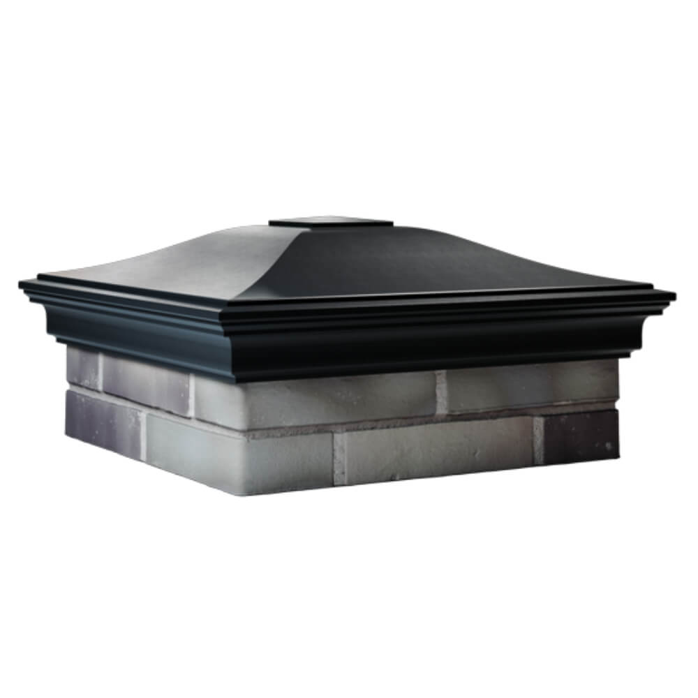 Колпак Zking Монблан Черный на столб 2х2 кирпича (515х515мм) в Клину фото