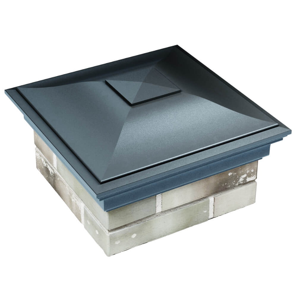 Колпак Zking Монблан Серый на столб 1.5х1.5 кирпича (385х385мм) в Клину фото