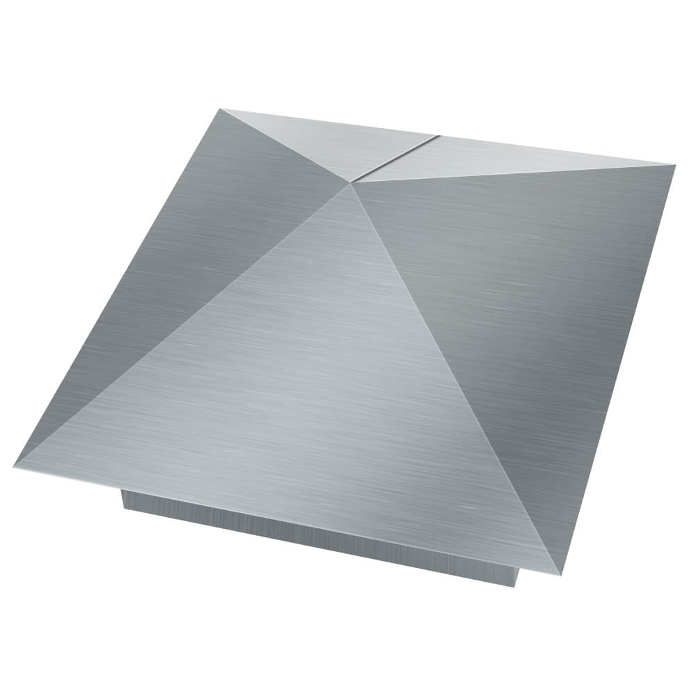 Колпак металлический 380х380мм оцинкованный заборный Клин фото