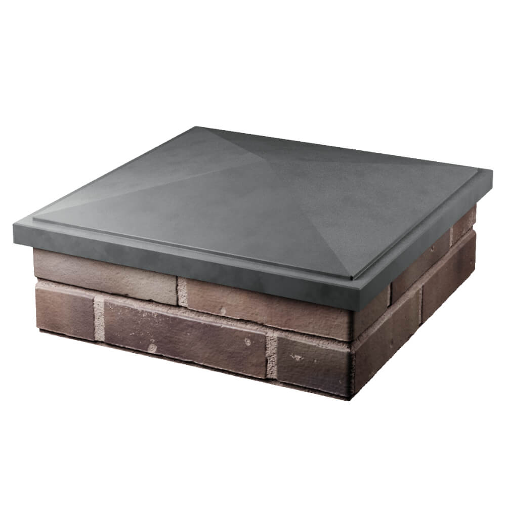 Колпак Zking БонаМоно Серый на столб 2х2 кирпича (515х515, 530х530мм) в Клину фото