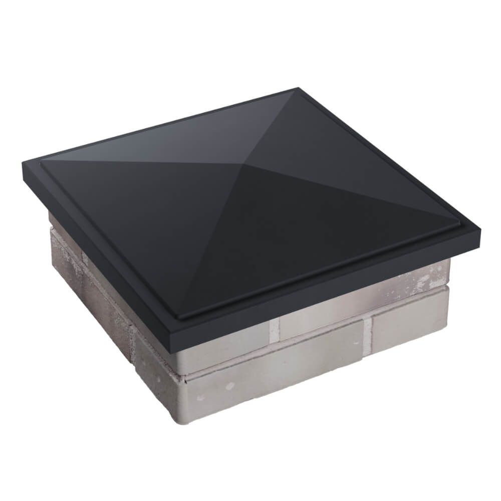 Колпак Zking БонаМоно Серый на столб 1.5х1.5 кирпича (385х385, 400х400мм) в Клину фото