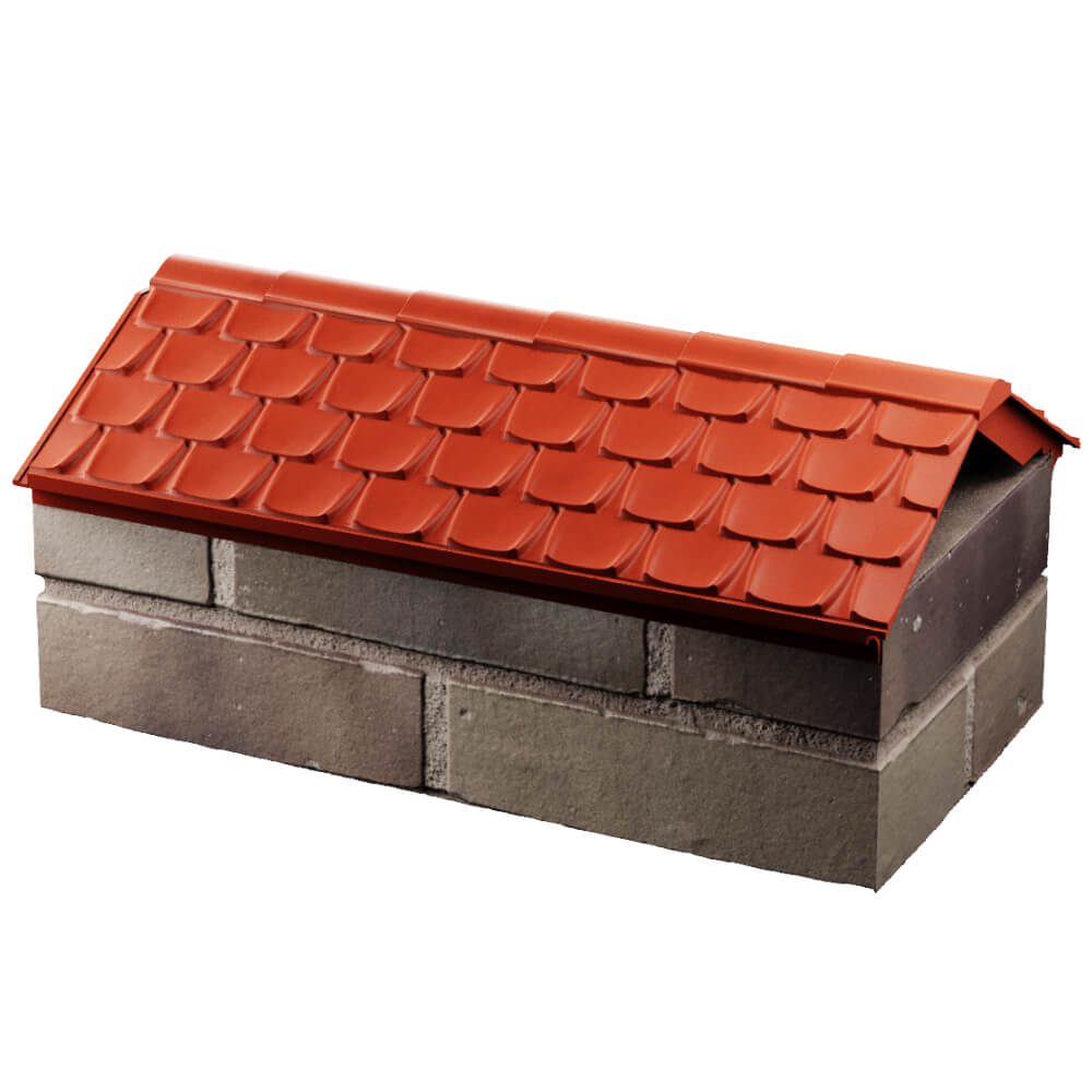 Парапет Zking Эльбрус Красный с посадкой на 1 кирпич (255мм) в Клину фото