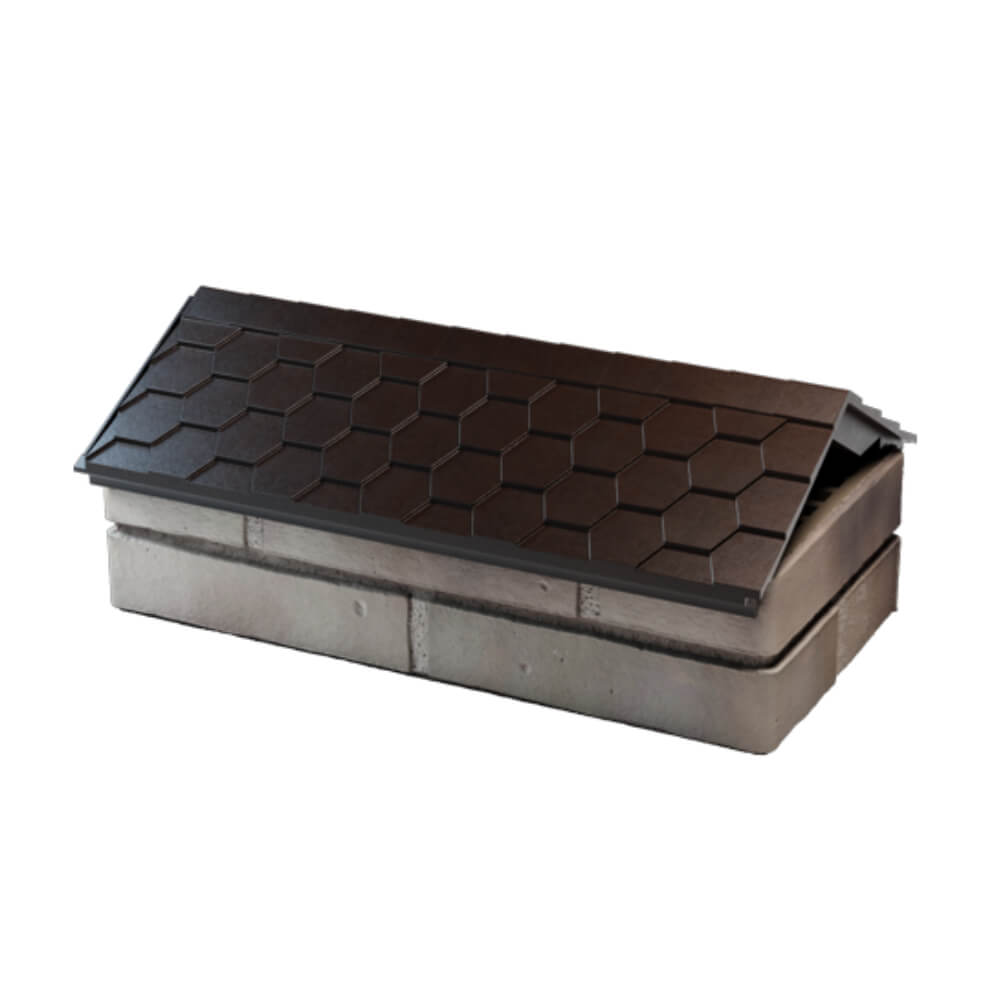 Парапет Zking Эверест Коричневый с посадкой на 1 кирпич (200/225/255мм) в Клину фото