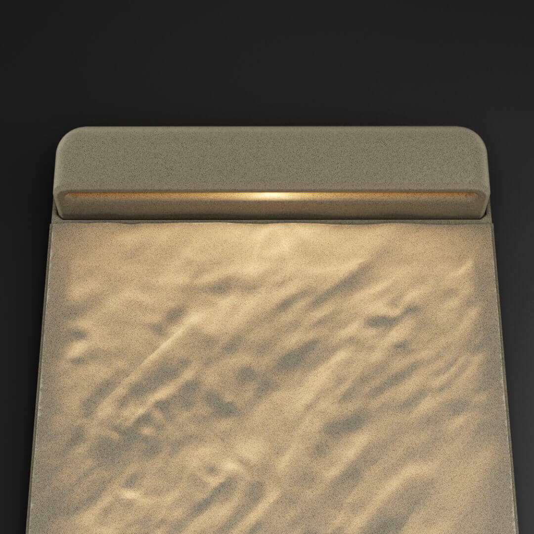 LED Светильник для шаговой плиты STONE Светлая Галька 330х75х98мм в Клину фото