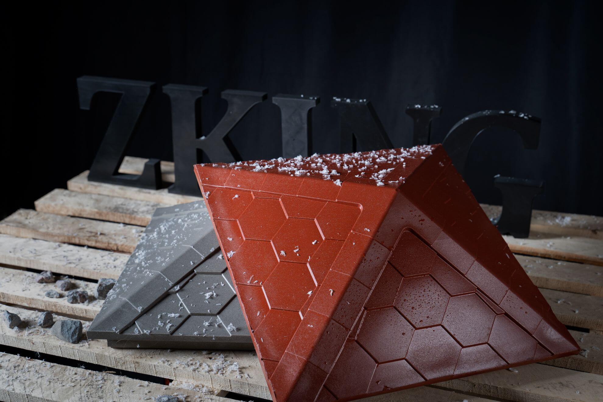 Колпак Zking Эверест Красный на столб 1.5х1.5 кирпича (390х390мм) в Клину фото