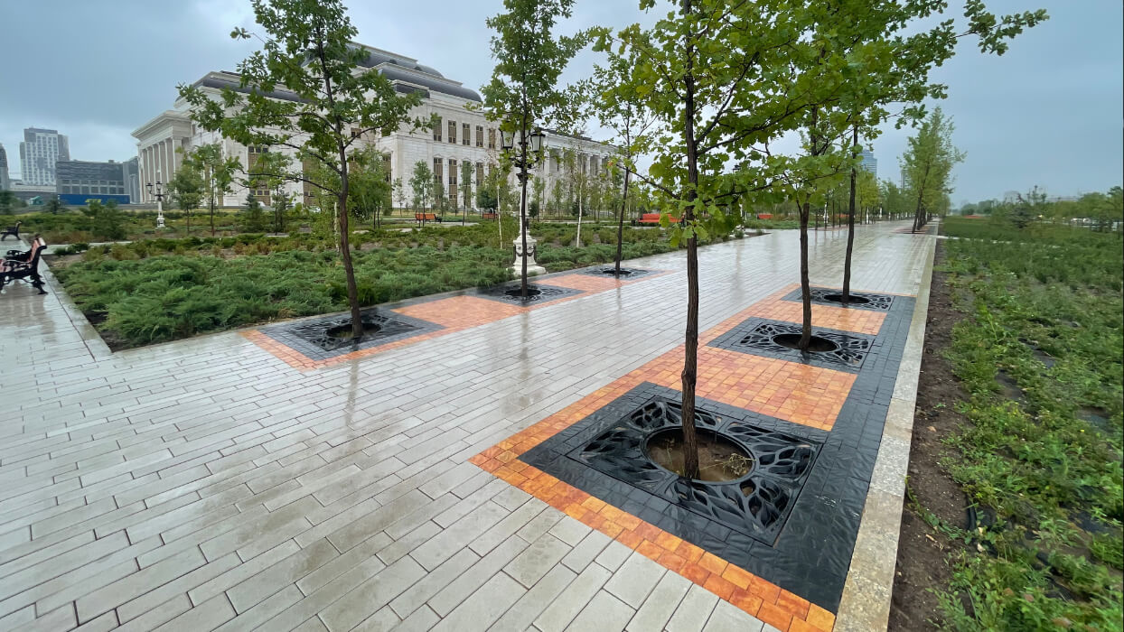 Приствольная решетка для дерева ZKING CRUST 1.2х1.2м Черная в Клину фото