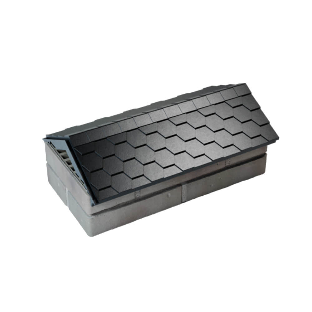 Парапет Zking Эверест Черный с посадкой на 1 кирпич (200/225/255мм) в Клину фото