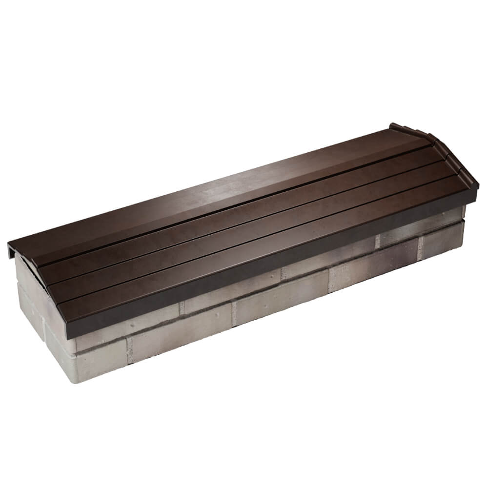 Парапет Zking Бона ХайТек Коричневый посадка на 0.5 кирпича (130мм) в Клину фото