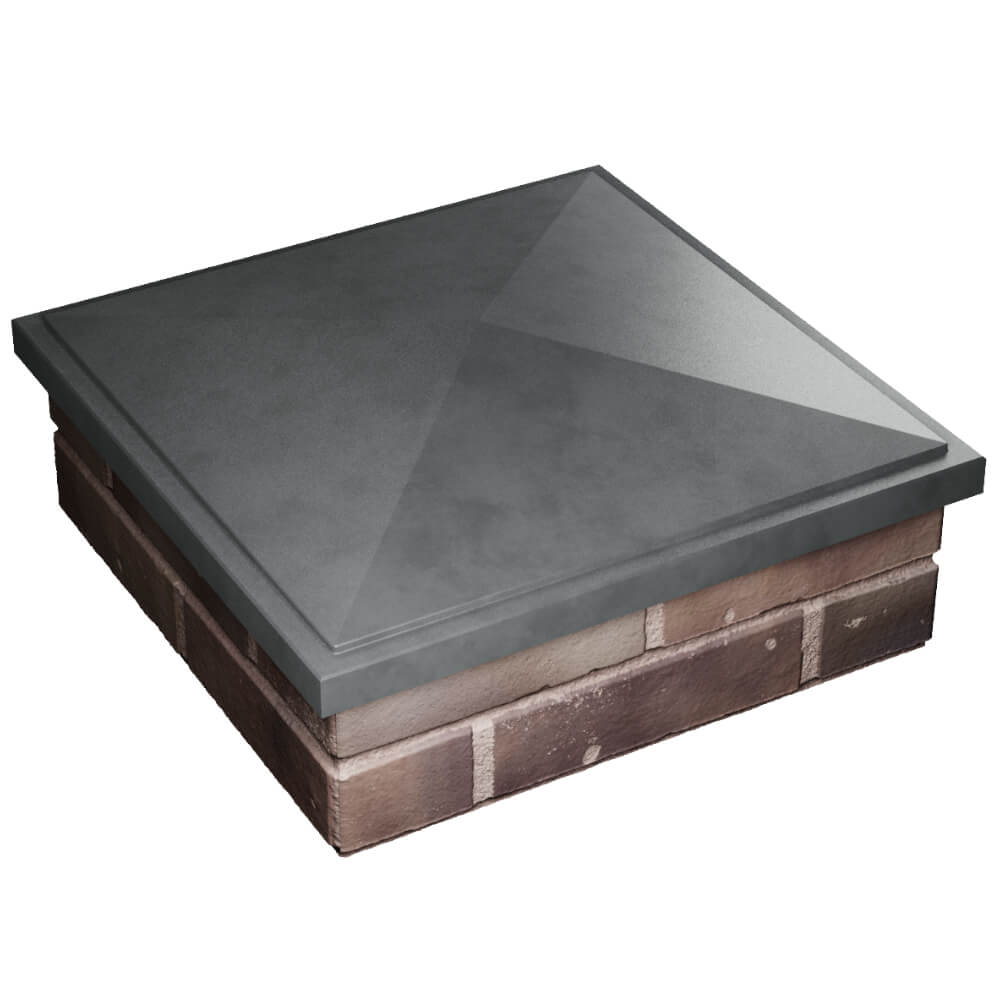 Колпак Zking БонаМоно Серый на столб 2х2 кирпича (515х515, 530х530мм) в Клину фото