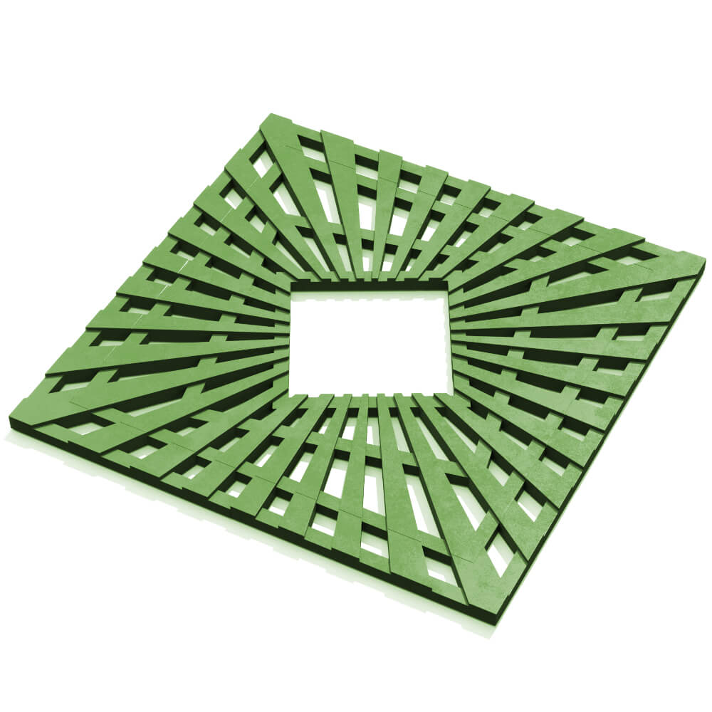 Приствольная решетка для дерева ZKING ATMOSPHERE 1.2х1.2м Зеленая в Клину фото