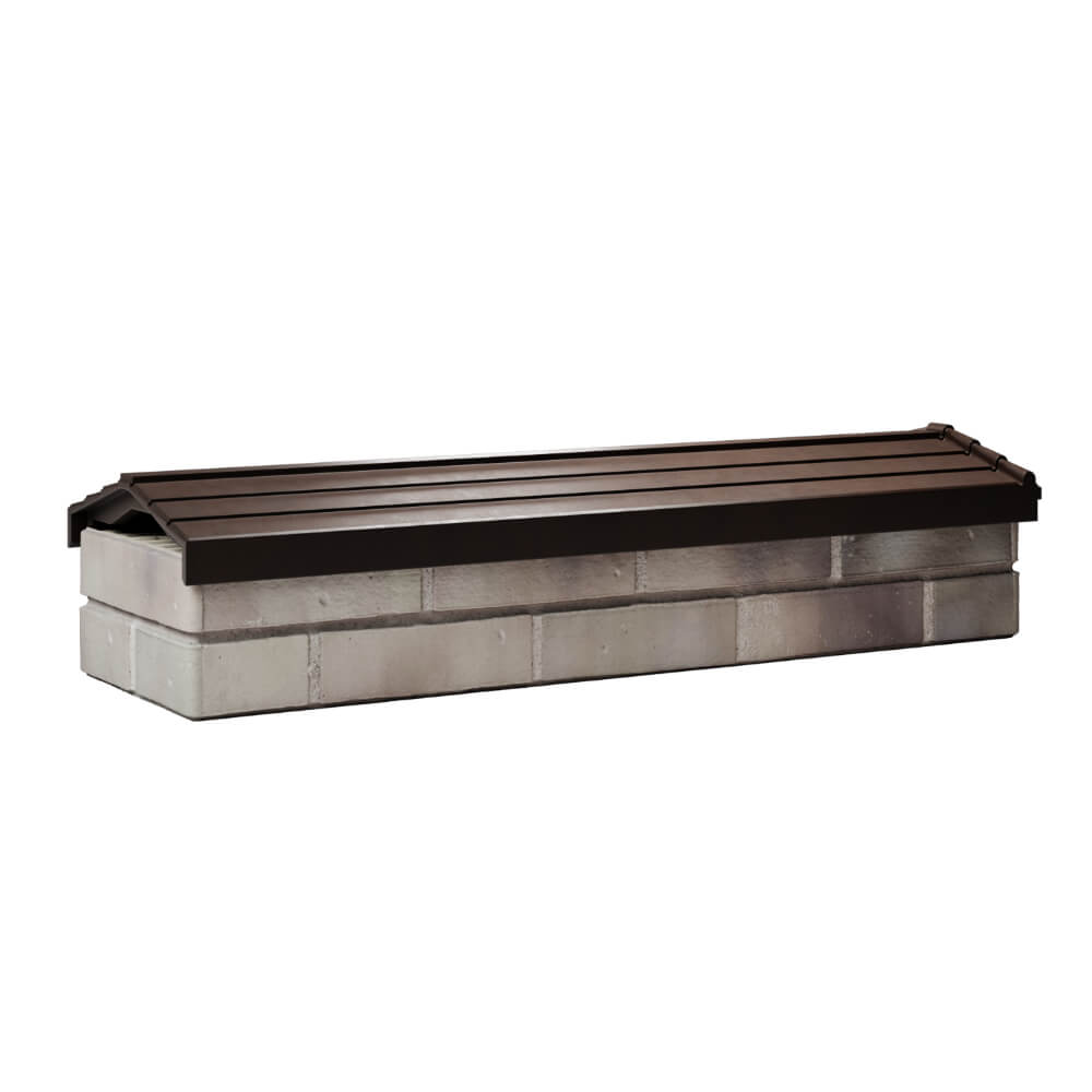 Парапет Zking Бона ХайТек Коричневый посадка на 0.5 кирпича (130мм) Клин фото