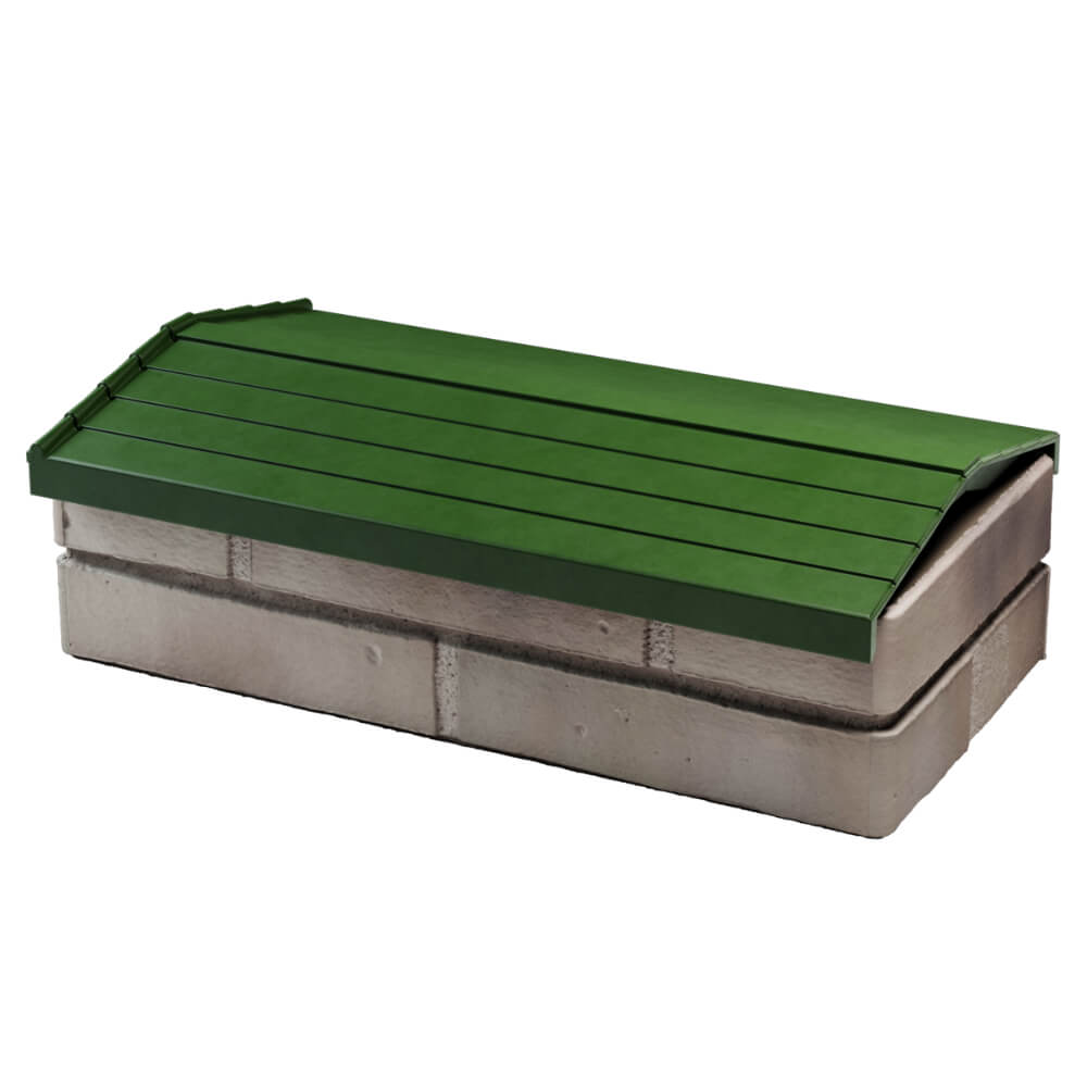 Парапет Zking Бона ХайТек Зеленый с посадкой на 1 кирпич (200/225/255мм) в Клину фото