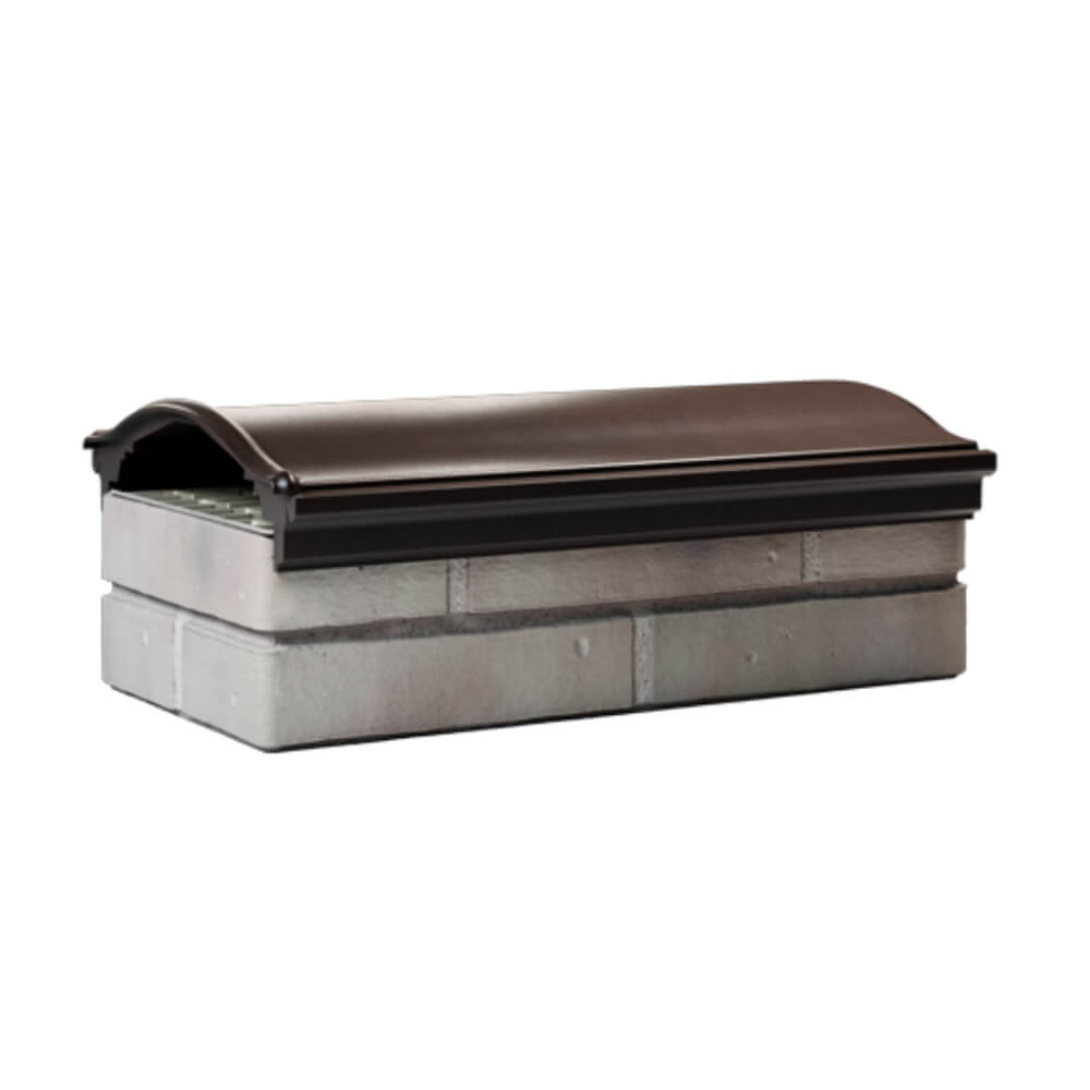 Парапет Zking Монблан Коричневый посадка на 1 кирпич (200/225/255мм) Клин фото