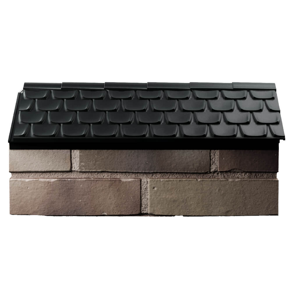 Парапет Zking Эльбрус Черный с посадкой на 1 кирпич (255мм) в Клину фото
