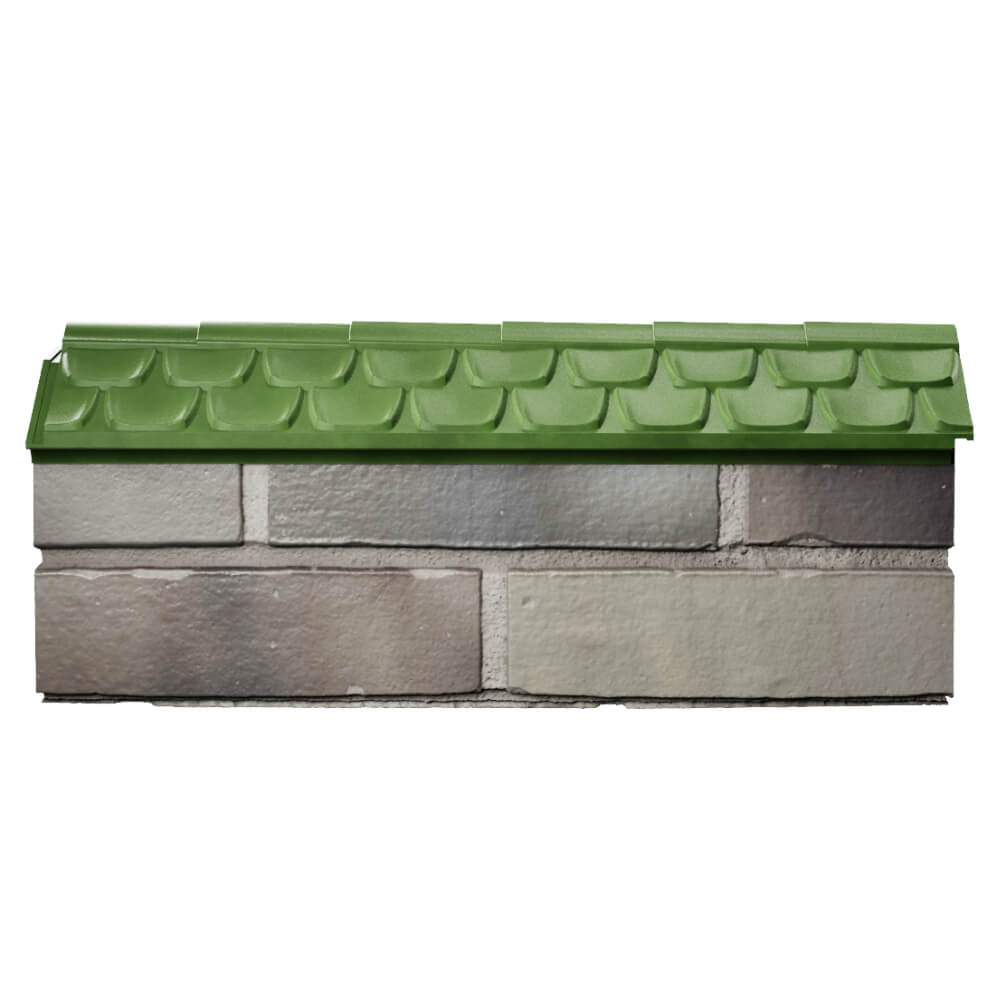 Парапет Zking Эльбрус Зеленый с посадкой на 0.5 кирпича (130мм) в Клину фото