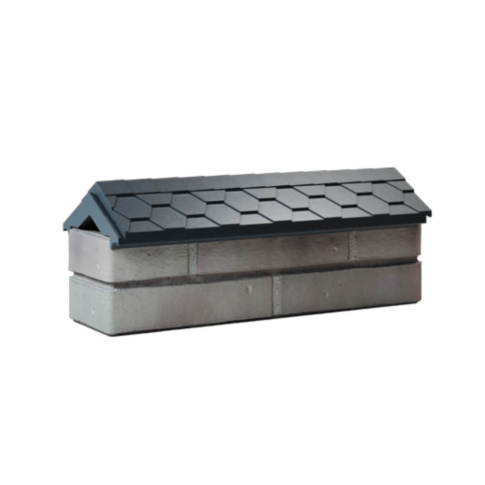 Парапет Zking Эверест Серый с посадкой на 0.5 кирпича (130мм) Клин фото