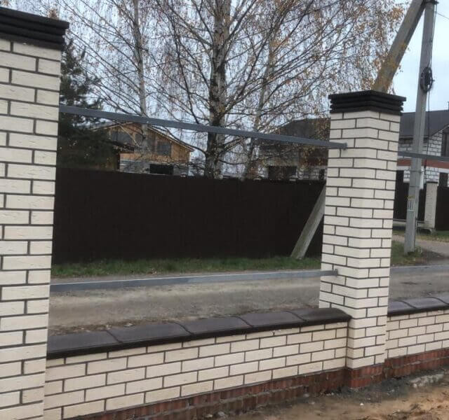 Колпак Zking Бона ХайТек Коричневый на столб 1.5х1.5 кирпича (385х385мм) в Клину фото