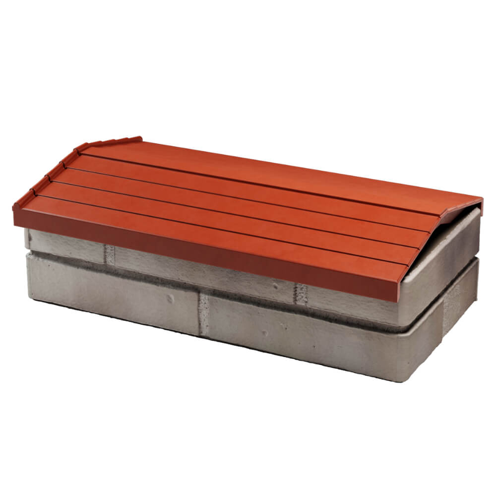 Парапет Zking Бона ХайТек Красный с посадкой на 1 кирпич (200/225/255мм) в Клину фото