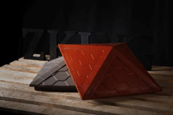 Колпак Zking Эверест Красный на столб 1.5х1.5 кирпича (390х390мм) в Клину фото