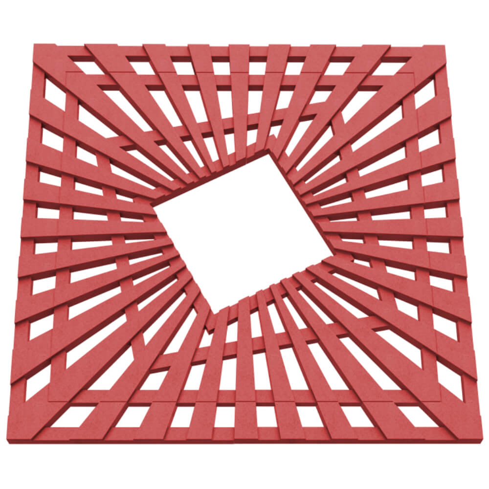 Приствольная решетка для дерева ZKING ATMOSPHERE 1.2х1.2м Красная в Клину фото