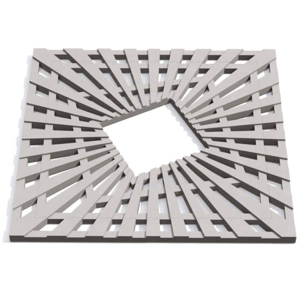 Приствольная решетка для дерева ZKING ATMOSPHERE 1.2х1.2м Бежевая Клин фото