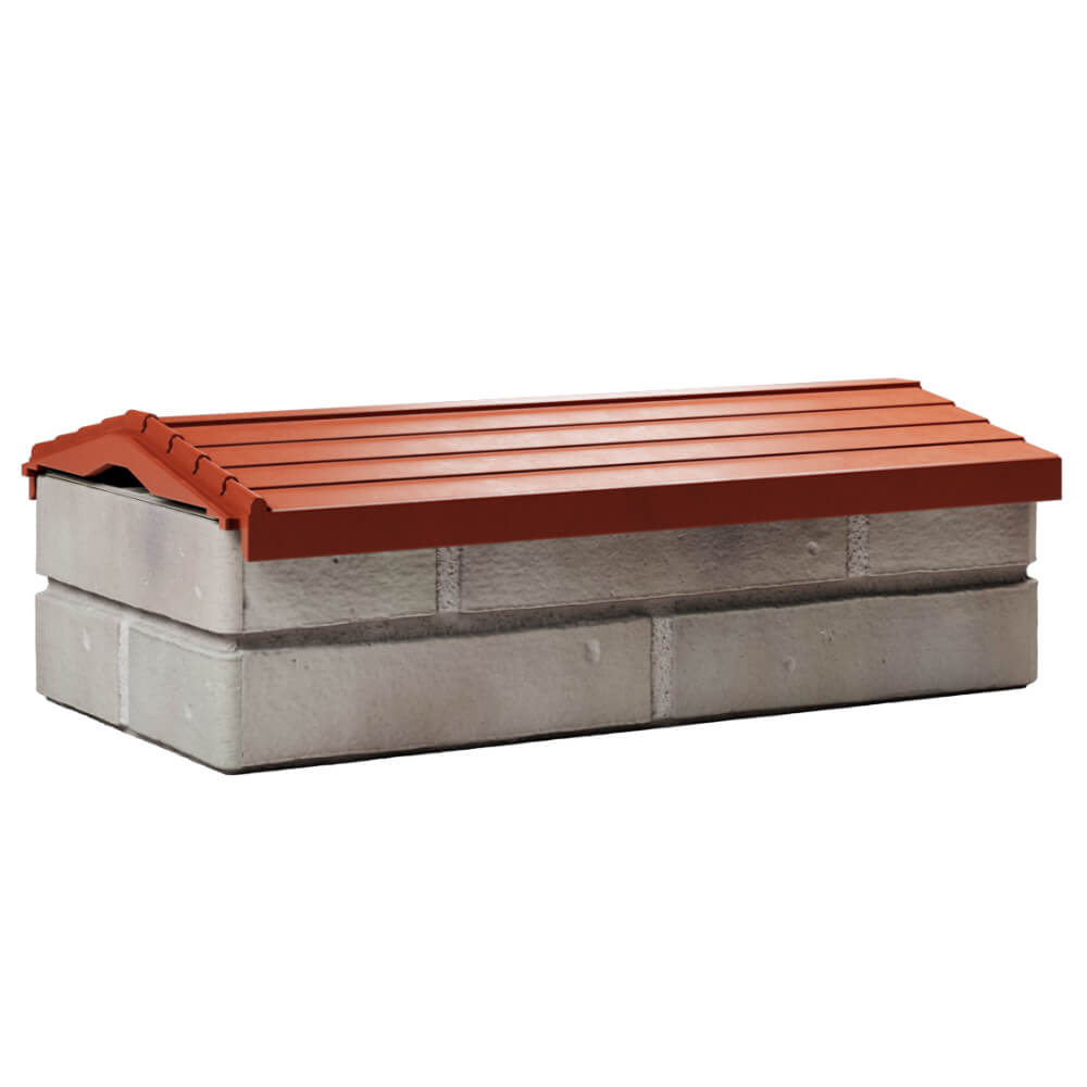 Парапет Zking Бона ХайТек Красный с посадкой на 1 кирпич (200/225/255мм) Клин фото