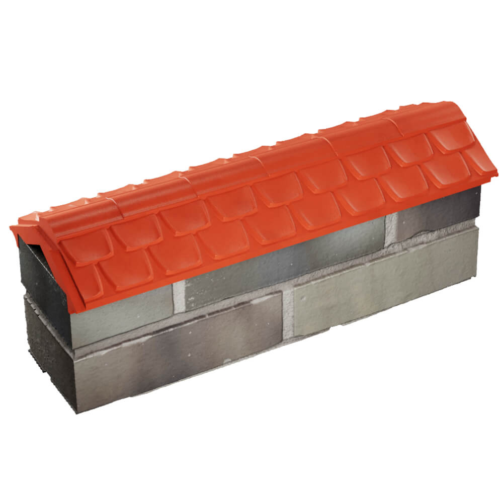 Парапет Zking Эльбрус Красный с посадкой на 0.5 кирпича (130мм) в Клину фото