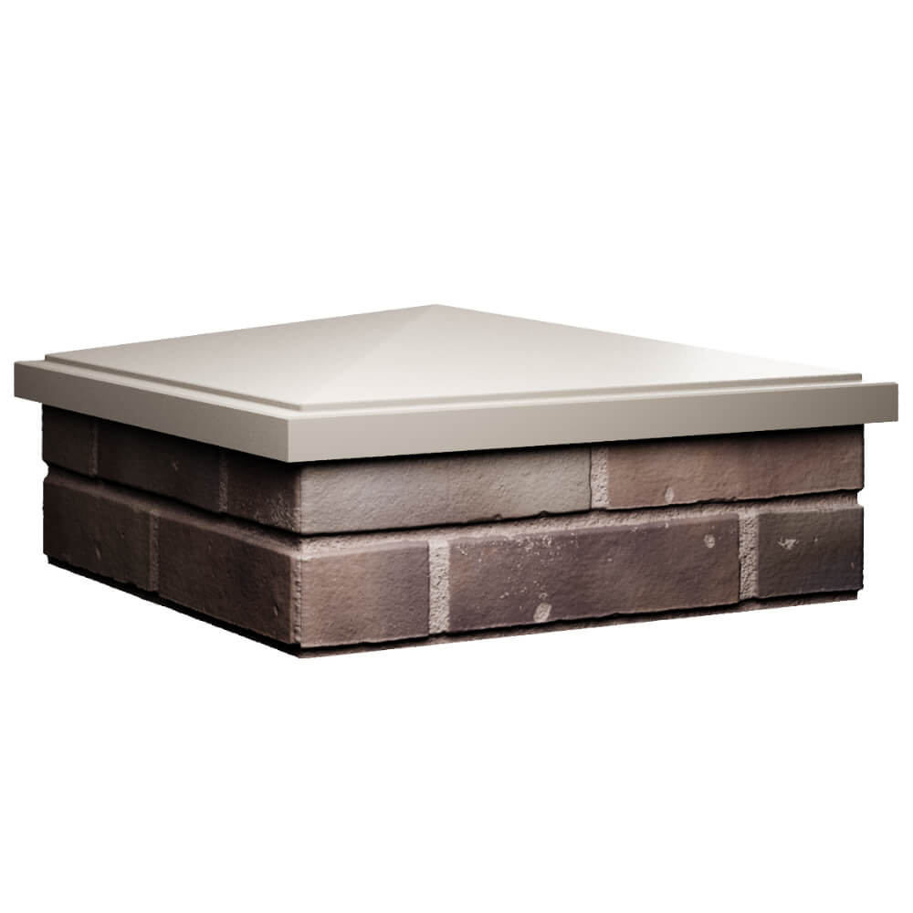 Колпак Zking БонаМоно Бежевый на столб 2х2 кирпича (515х515, 530х530мм) в Клину фото