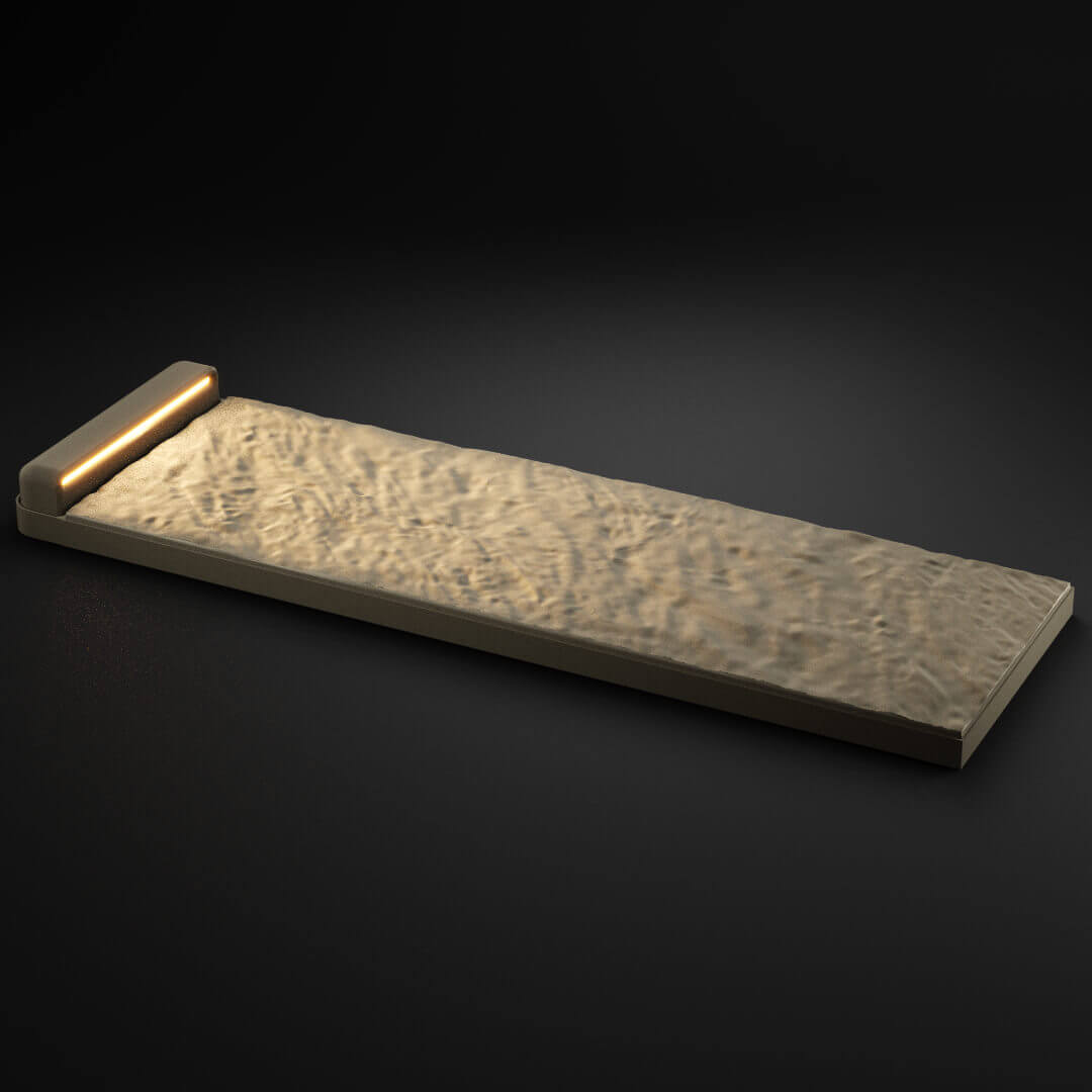 LED Светильник для шаговой плиты STONE Светлая Галька 330х75х98мм в Клину фото