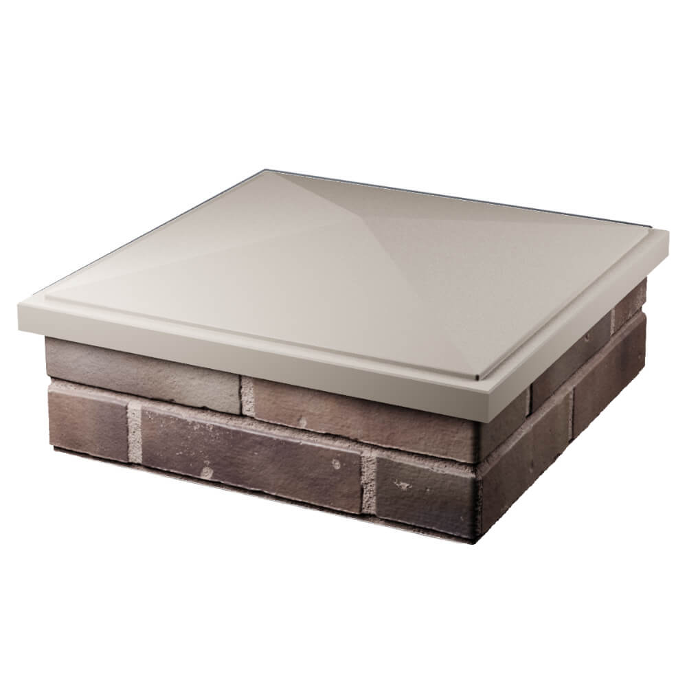 Колпак Zking БонаМоно Бежевый на столб 2х2 кирпича (515х515, 530х530мм) в Клину фото