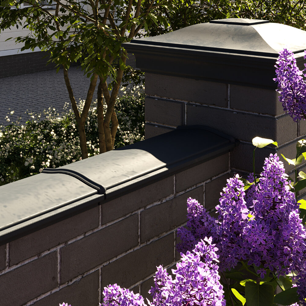 Парапет Zking Монблан Черный посадка на 0.5 кирпича (130мм) в Клину фото