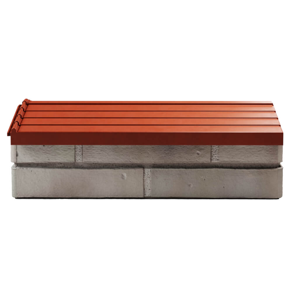 Парапет Zking Бона ХайТек Красный с посадкой на 1 кирпич (200/225/255мм) в Клину фото