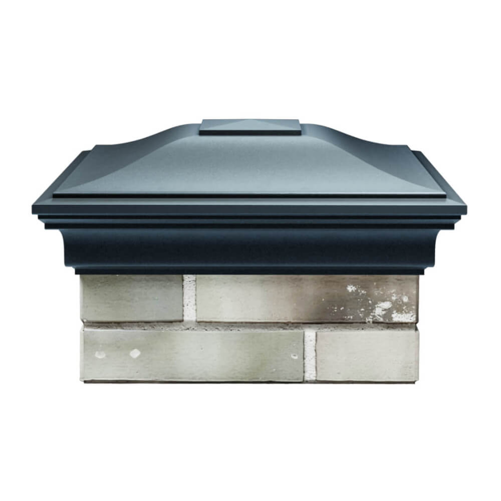 Колпак Zking Монблан Серый на столб 1.5х1.5 еврокирпича 0.7НФ (355х355мм) Клин фото